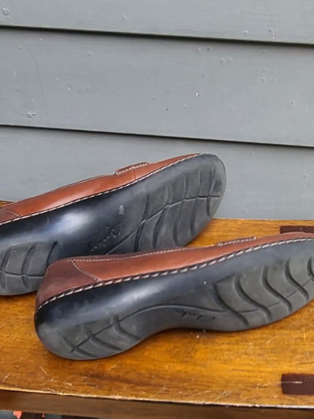 Clarks Ashland Bubble Loafers Brown size 8 1/2 - Picture 11 of 11